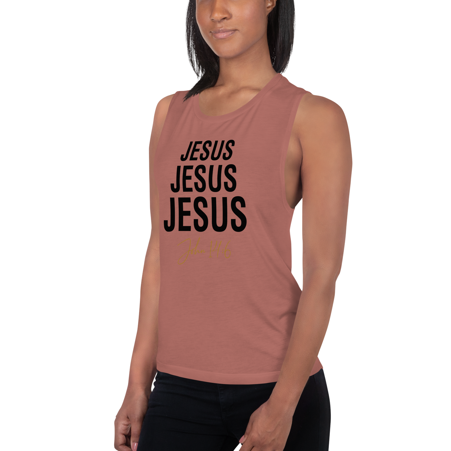 Ladies’ Jesus Jesus Jesus Muscle Tank *addt'l. colors