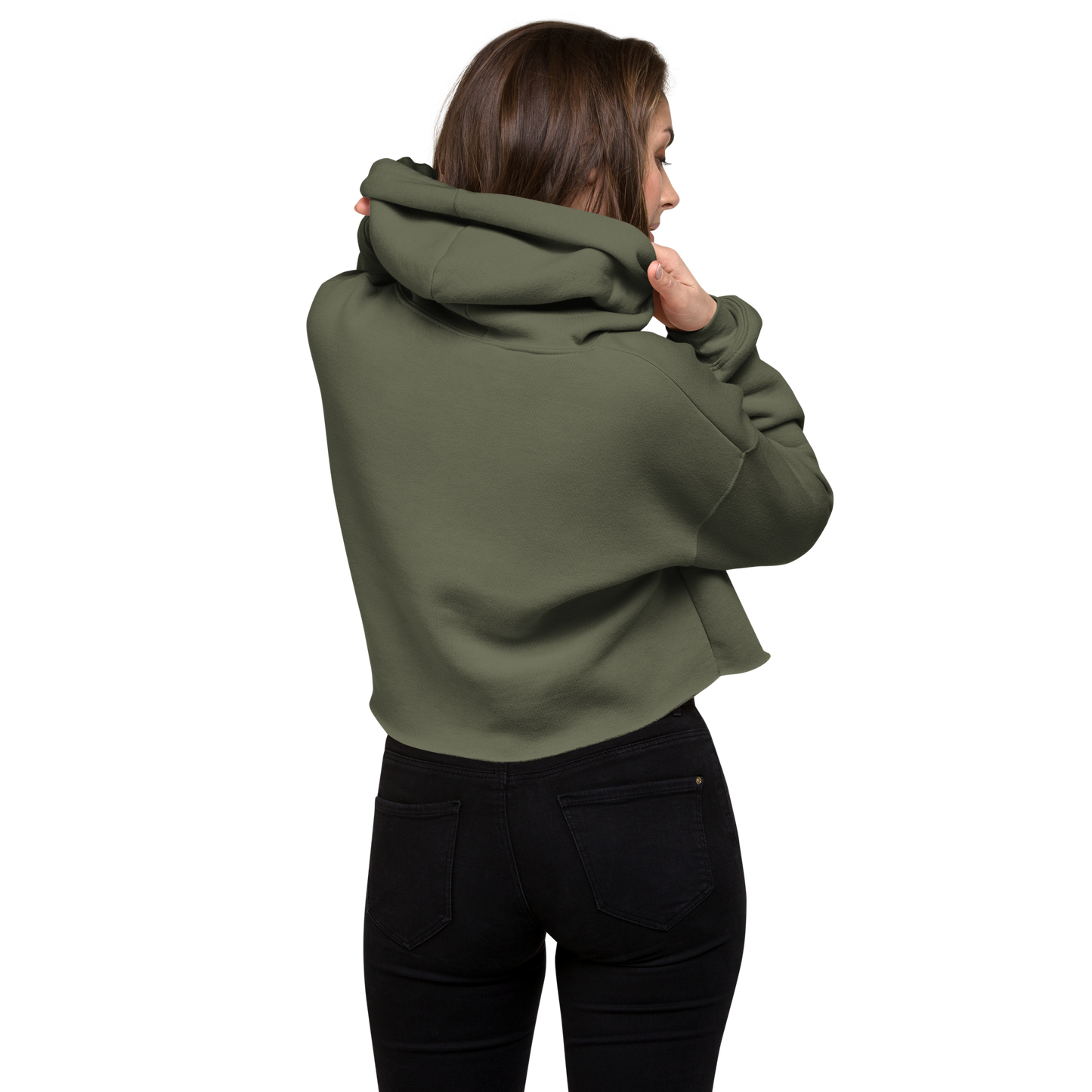 Cropped Christ Hoodie White Print *addt'l. colors