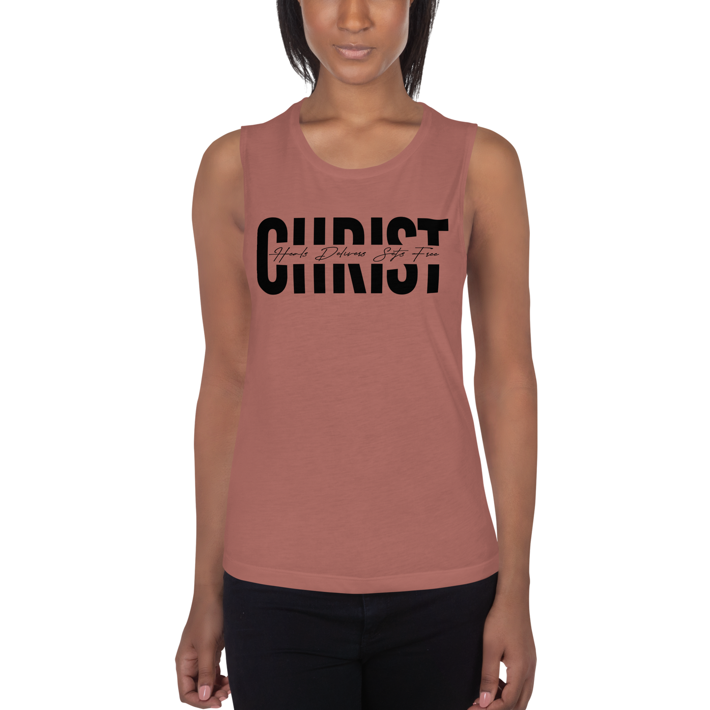 Ladies’ Christ Muscle Tank *addt'l. colors