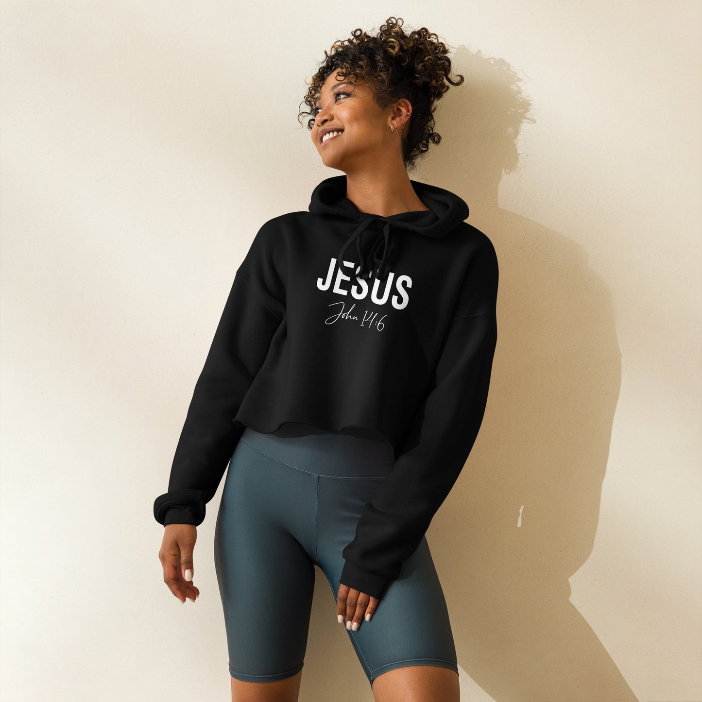 Cropped Jesus Bold Hoodie    addt'l. colors
