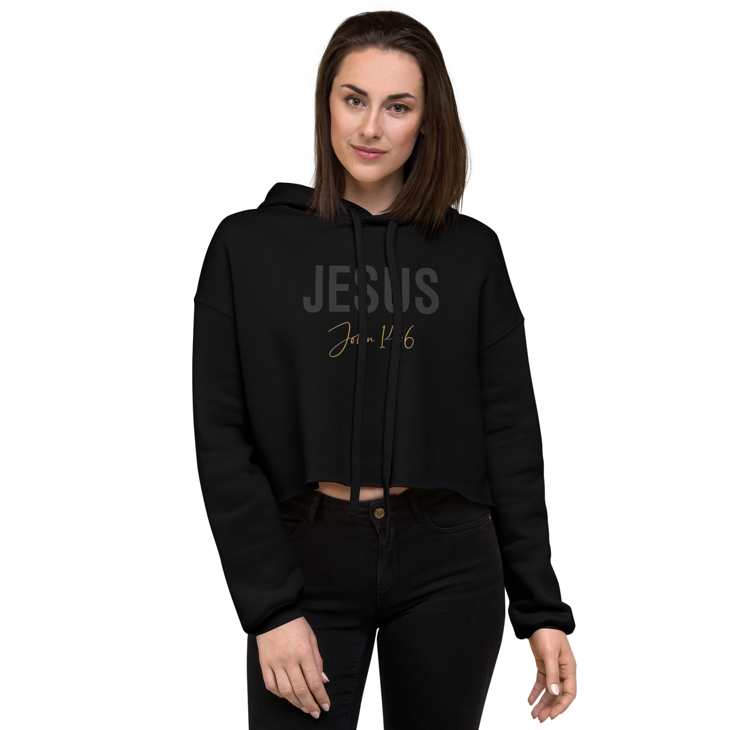 Cropped Jesus Hoodie     *addt'l. colors