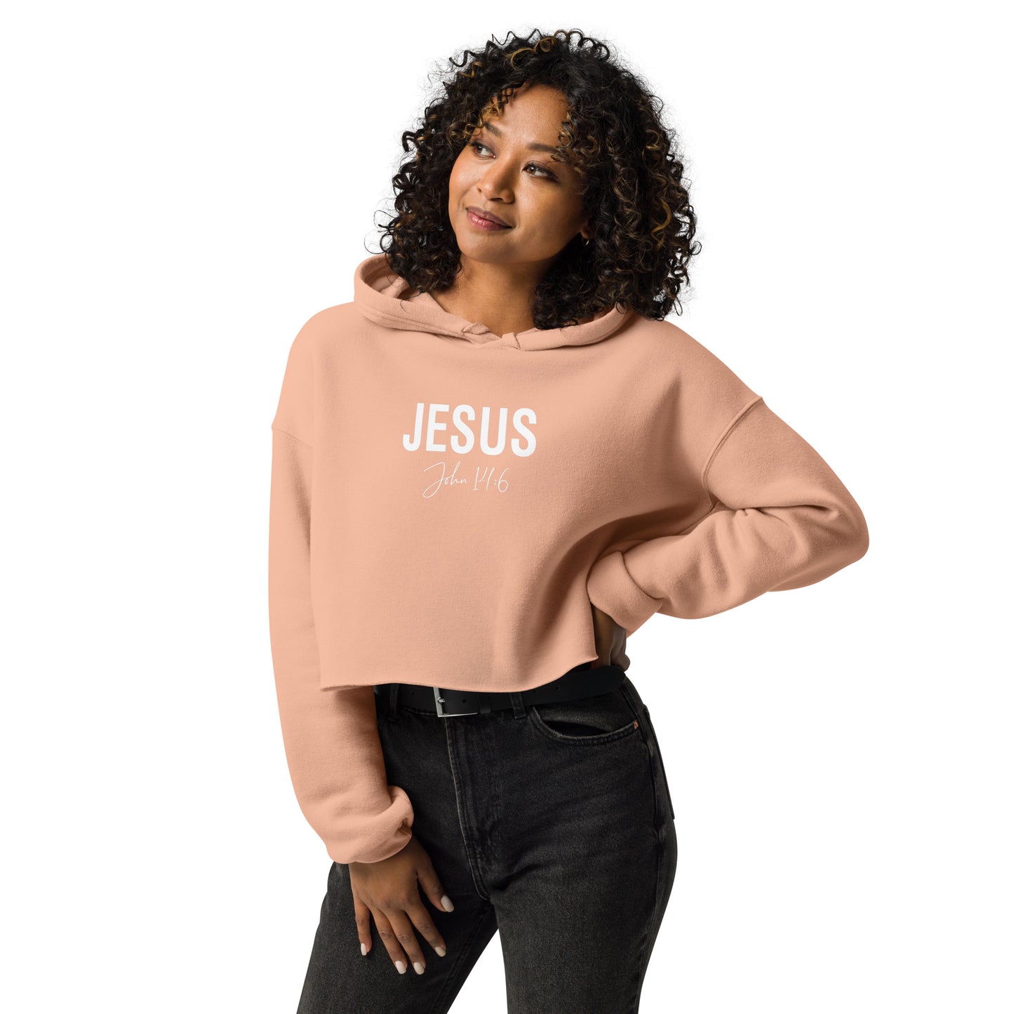 Cropped Jesus Bold Hoodie    addt'l. colors