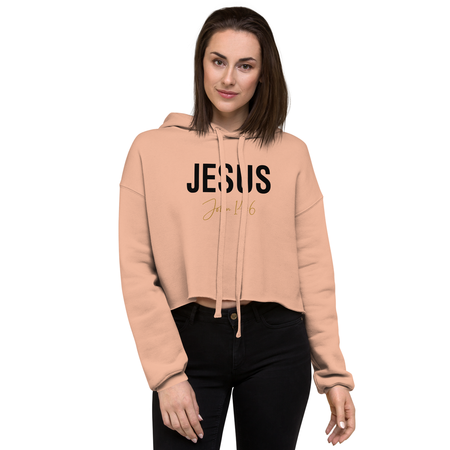 Cropped Jesus Hoodie     *addt'l. colors