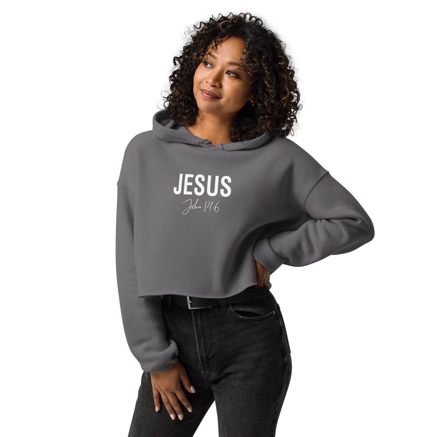 Cropped Jesus Bold Hoodie    addt'l. colors