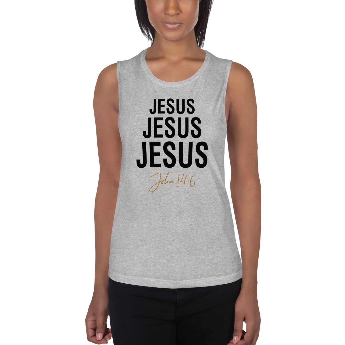 Ladies’ Jesus Jesus Jesus Muscle Tank     *addt'l. colors