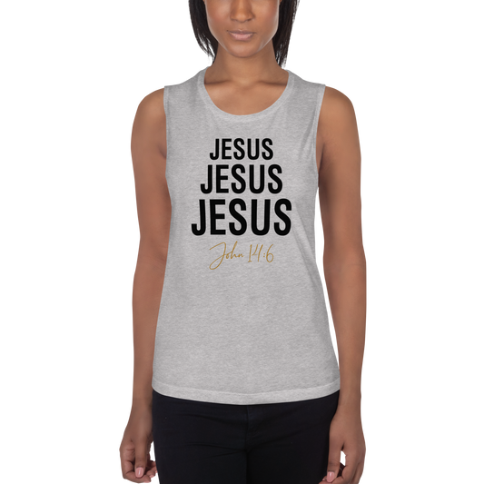 Ladies’ Jesus Jesus Jesus Muscle Tank     *addt'l. colors