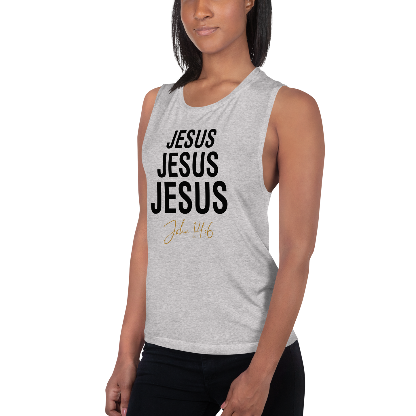 Ladies’ Jesus Jesus Jesus Muscle Tank     *addt'l. colors