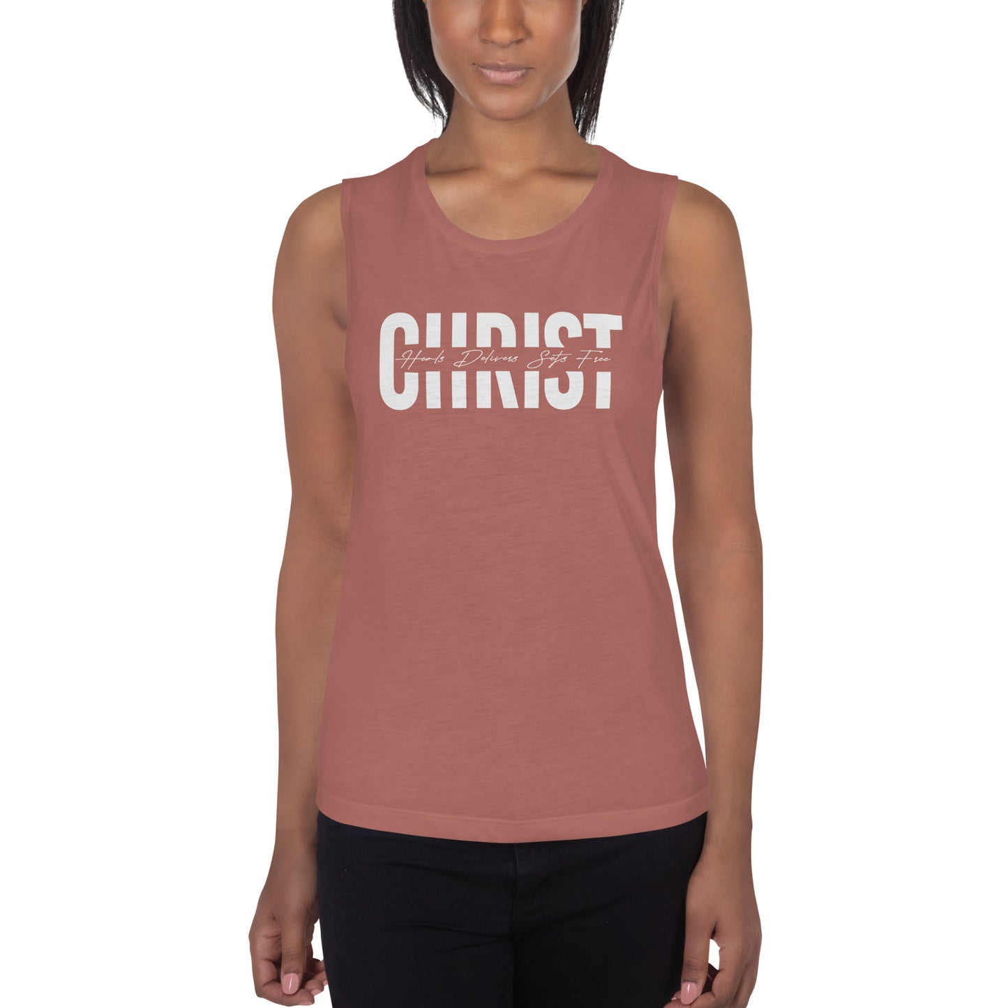 Ladies’ Christ Muscle Tank    *addt'l. colors