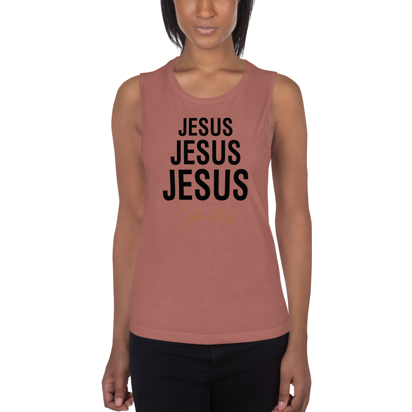 Ladies’ Jesus Jesus Jesus Muscle Tank     *addt'l. colors