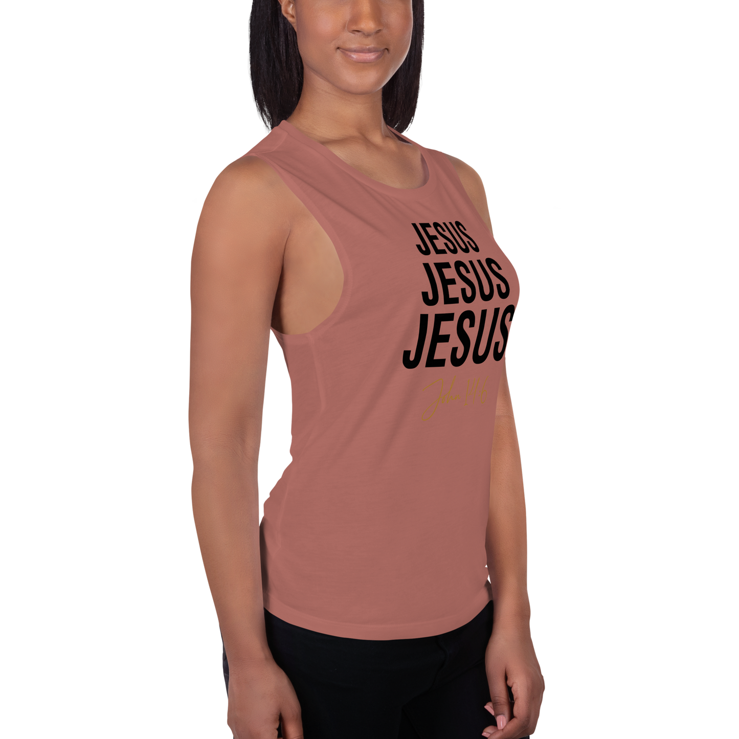 Ladies’ Jesus Jesus Jesus Muscle Tank     *addt'l. colors