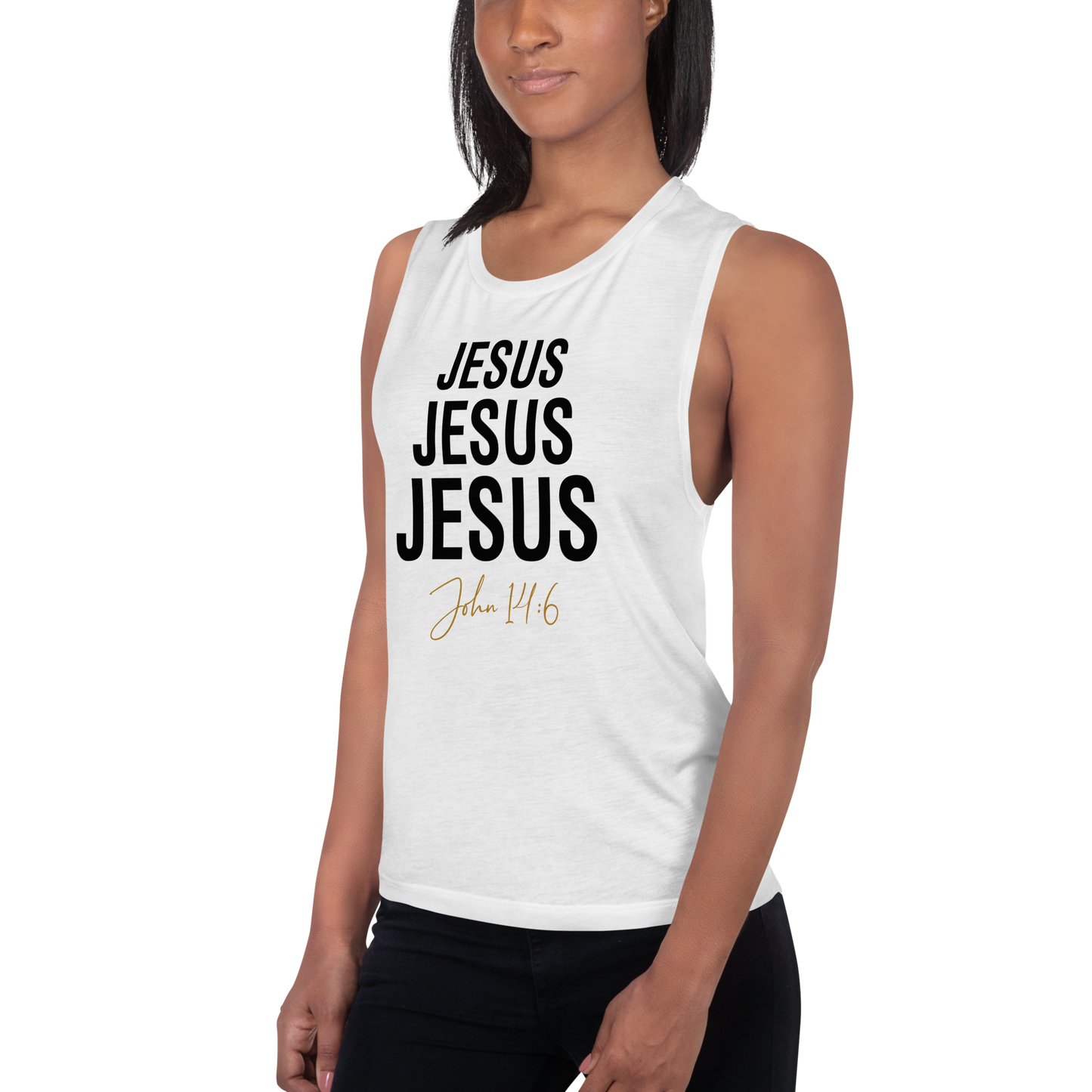 Ladies’ Jesus Jesus Jesus Muscle Tank     *addt'l. colors