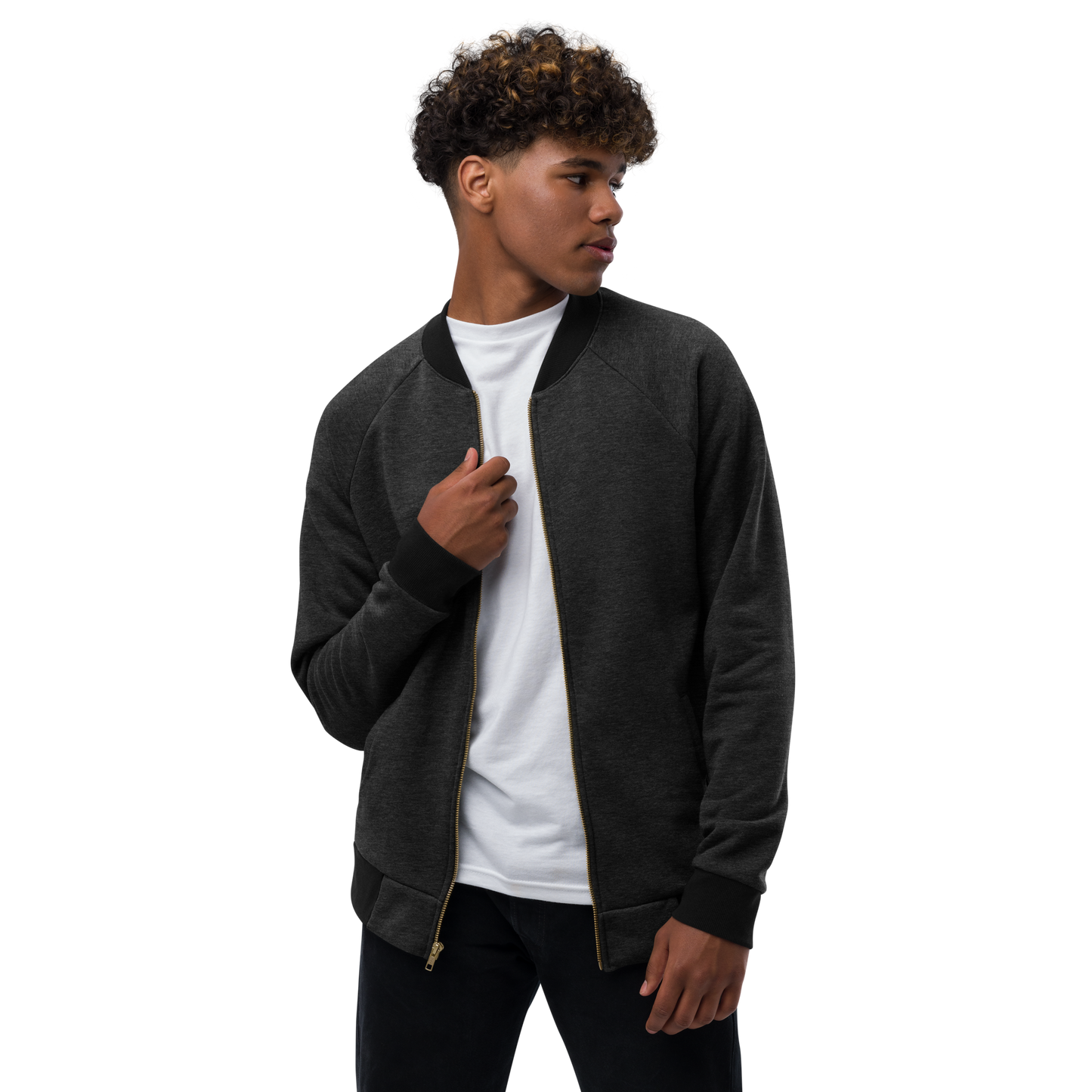 Unisex Jesus Style X Bomber Jacket (Grey)