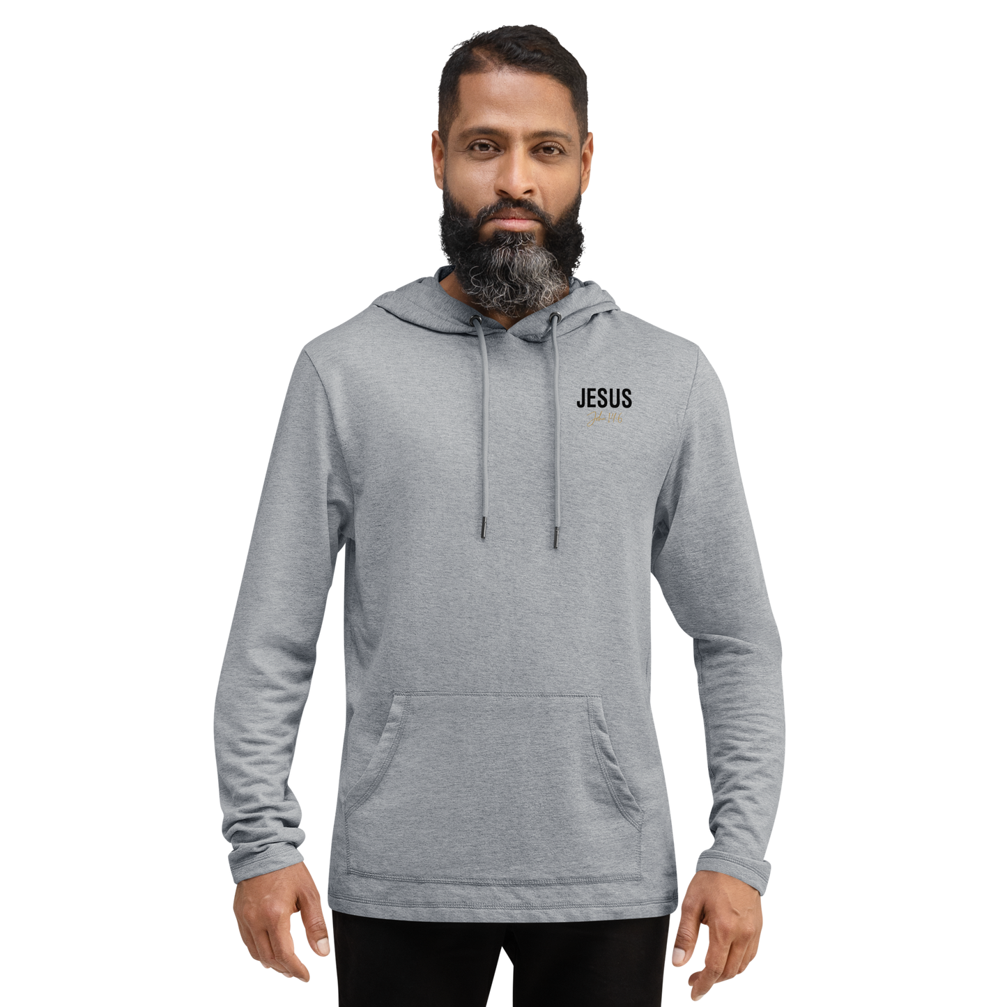 Unisex Jesus Signature Lightweight Hoodie   *also in light grey