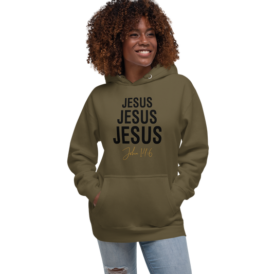 Unisex Jesus Jesus Jesus Hoodie      *addt'l. colors