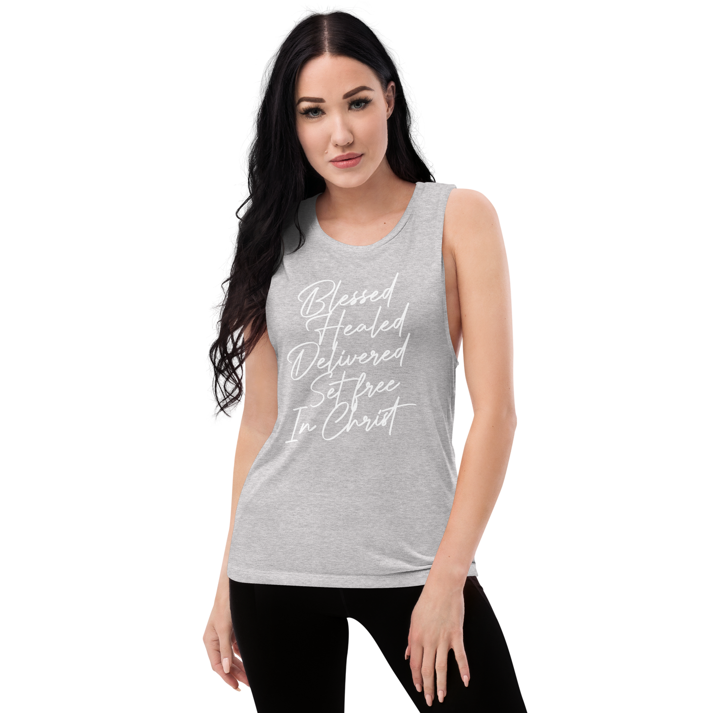 Ladies’ Blessed Solid Muscle Tank  *addt'l. colors