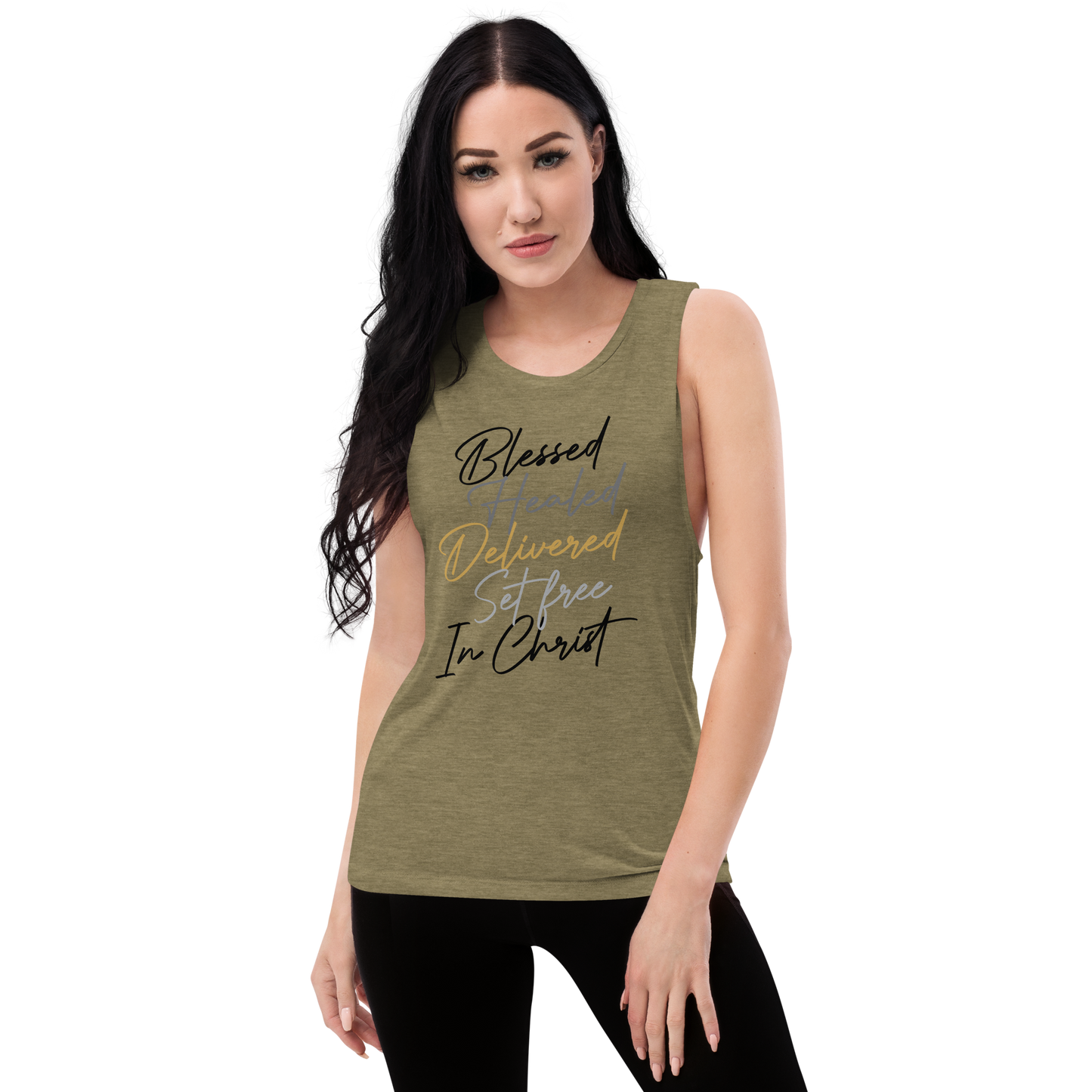 Ladies’ Blessed Multi Muscle Tank        *addt'l. colors